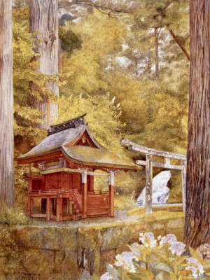 Japanese Pagoda In The Woods